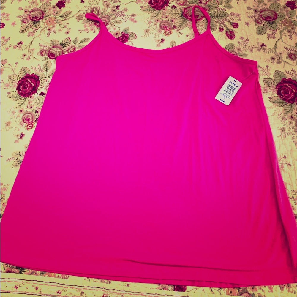 NWT Bright Pink Torrid Camisole Size 4